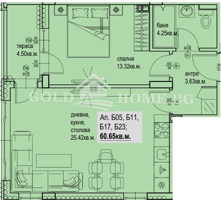 Na prodej  1 ložnice Plovdiv , Karšijaka , 70 m2 | 60161923 - obraz [3]