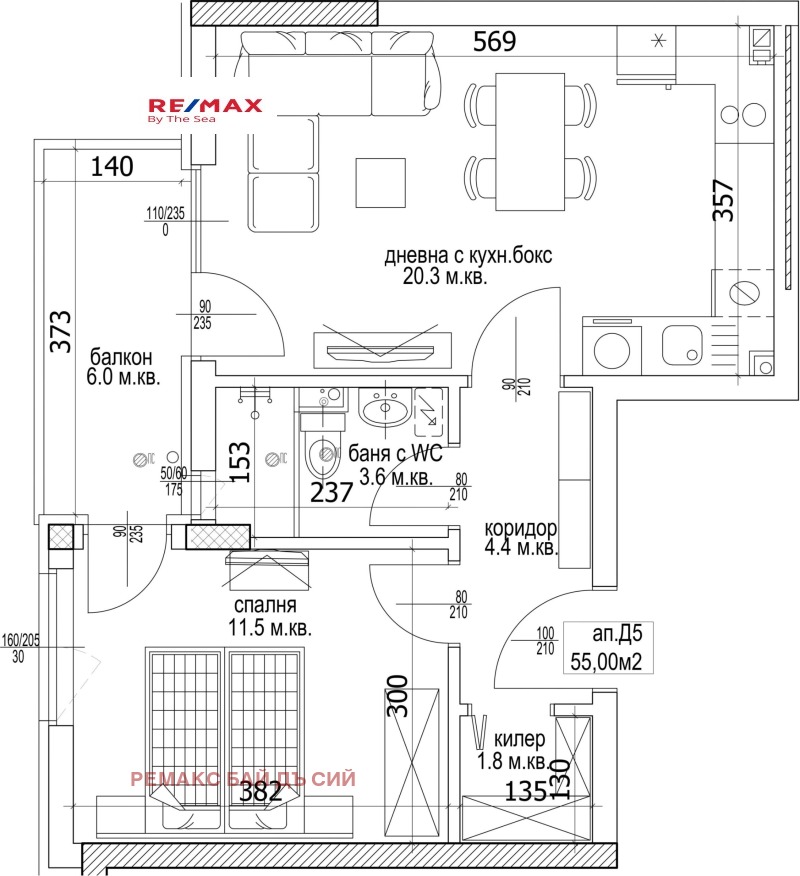 Myytävänä  1 makuuhuone Varna , Kajsieva gradina , 65 neliömetriä | 66408638 - kuva [4]