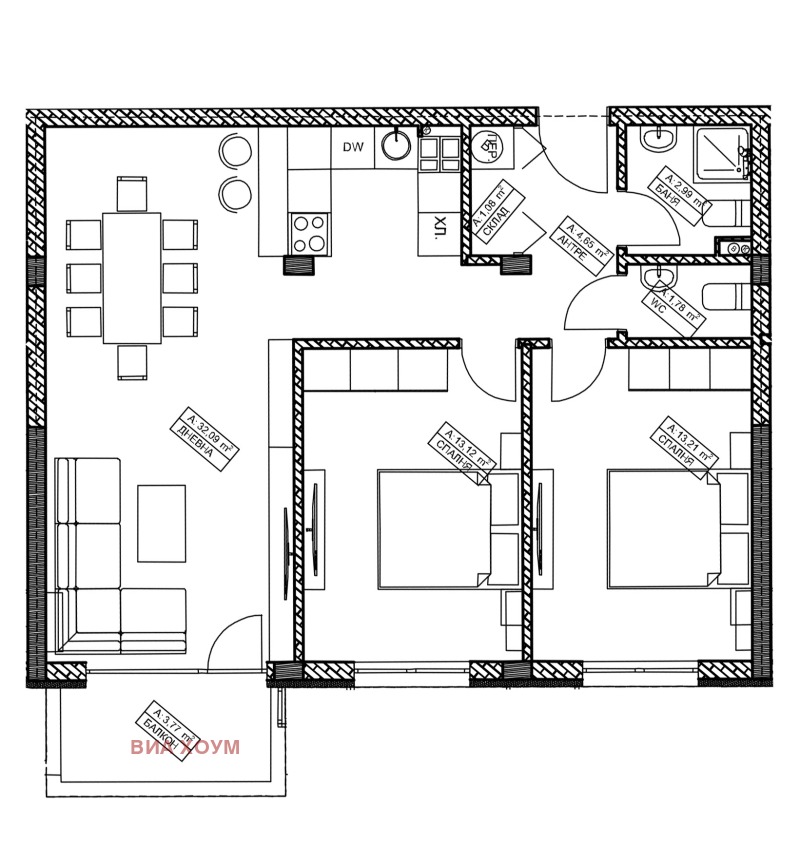 Продава МНОГОСТАЕН, гр. София, Витоша, снимка 6 - Aпартаменти - 47399825