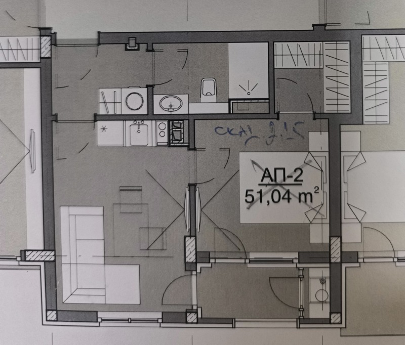 Продава 2-СТАЕН, гр. Казанлък, област Стара Загора, снимка 3 - Апартаменти - 52657711