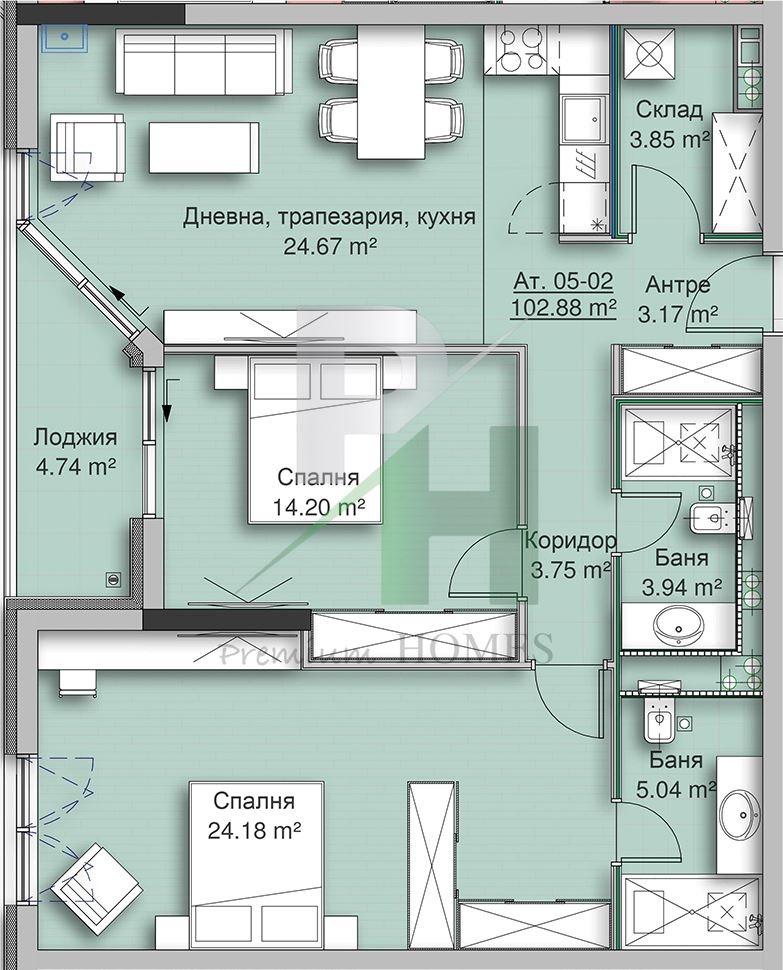 Продава  3-стаен град София , Кръстова вада , 126 кв.м | 66250776 - изображение [11]
