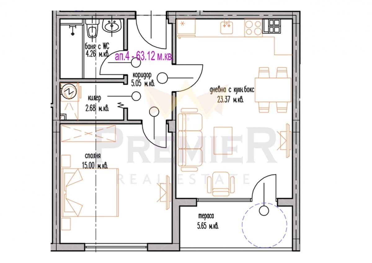 Продава 2-СТАЕН, гр. Варна, м-т Долна Трака, снимка 2 - Апартаменти - 53004306