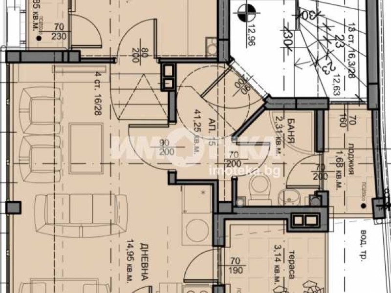 Продава  2-стаен град Варна , Колхозен пазар , 52 кв.м | 95337806