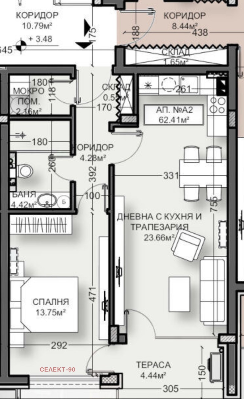 Na prodej  1 ložnice Pernik , Iztok , 74 m2 | 87758874 - obraz [9]