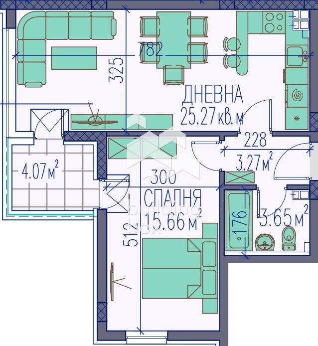 Продава 2-СТАЕН, гр. Пловдив, Тракия, снимка 4 - Апартаменти - 52975787