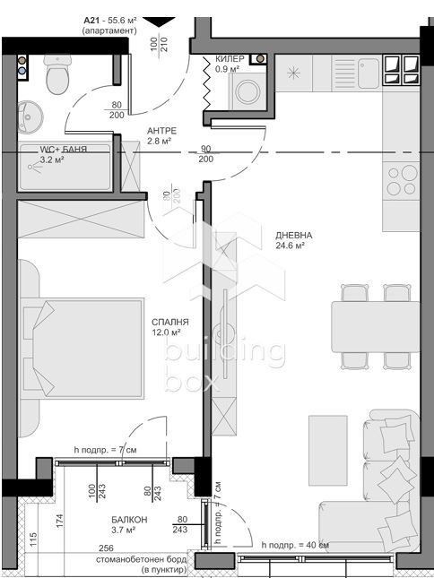 Продава 2-СТАЕН, гр. Варна, Владислав Варненчик 1, снимка 2 - Апартаменти - 53164688