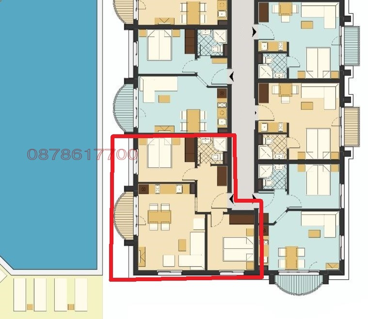Продава 3-СТАЕН, гр. Свети Влас, област Бургас, снимка 16 - Апартаменти - 53808855