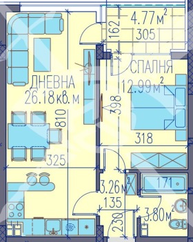 Продажба на двустайни апартаменти в град Пловдив — страница 6 - изображение 5 