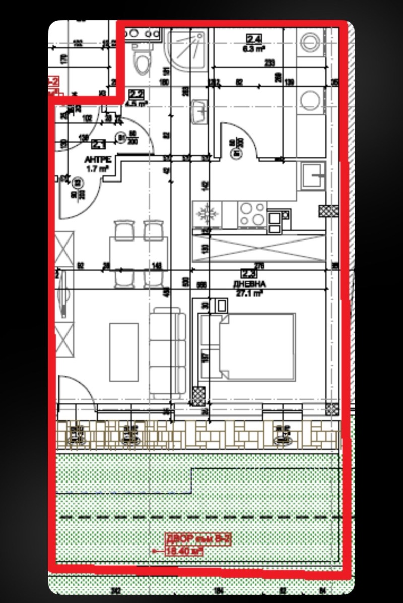 Продается  1 спальня София , Малинова долина , 74 кв.м | 78869158 - изображение [10]