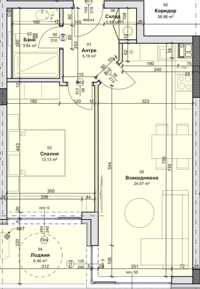 Продава 2-СТАЕН, гр. Варна, Виница, снимка 3 - Апартаменти - 53109707