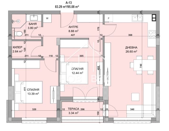 En venta  2 dormitorios Varna , Vladislav Varnenchik 1 , 95 metros cuadrados | 46090160 - imagen [14]