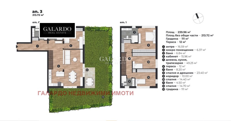 Продава  Многостаен град София , Драгалевци , 279 кв.м | 73798039 - изображение [6]