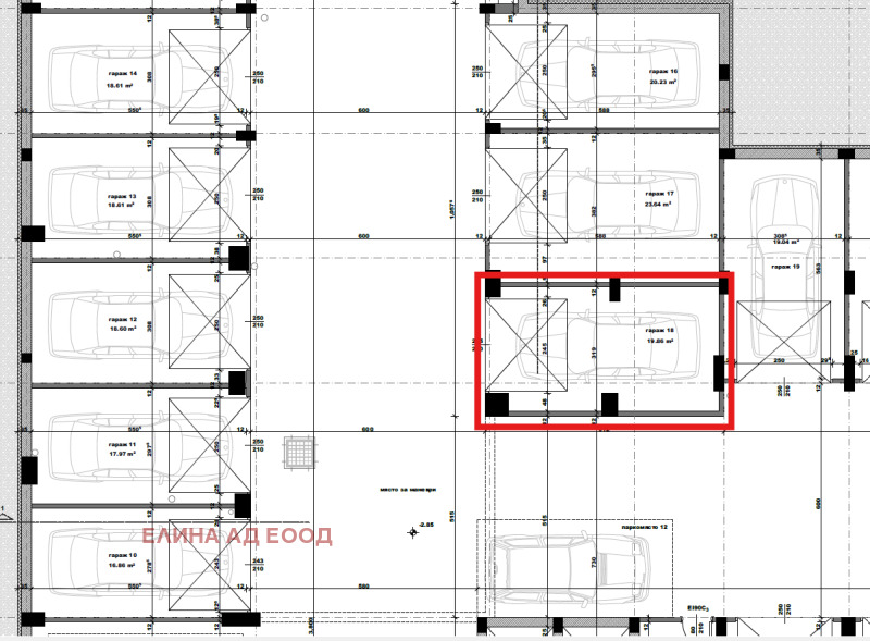 Продава ГАРАЖ, ПАРКОМЯСТО, гр. Стара Загора, Три чучура - север