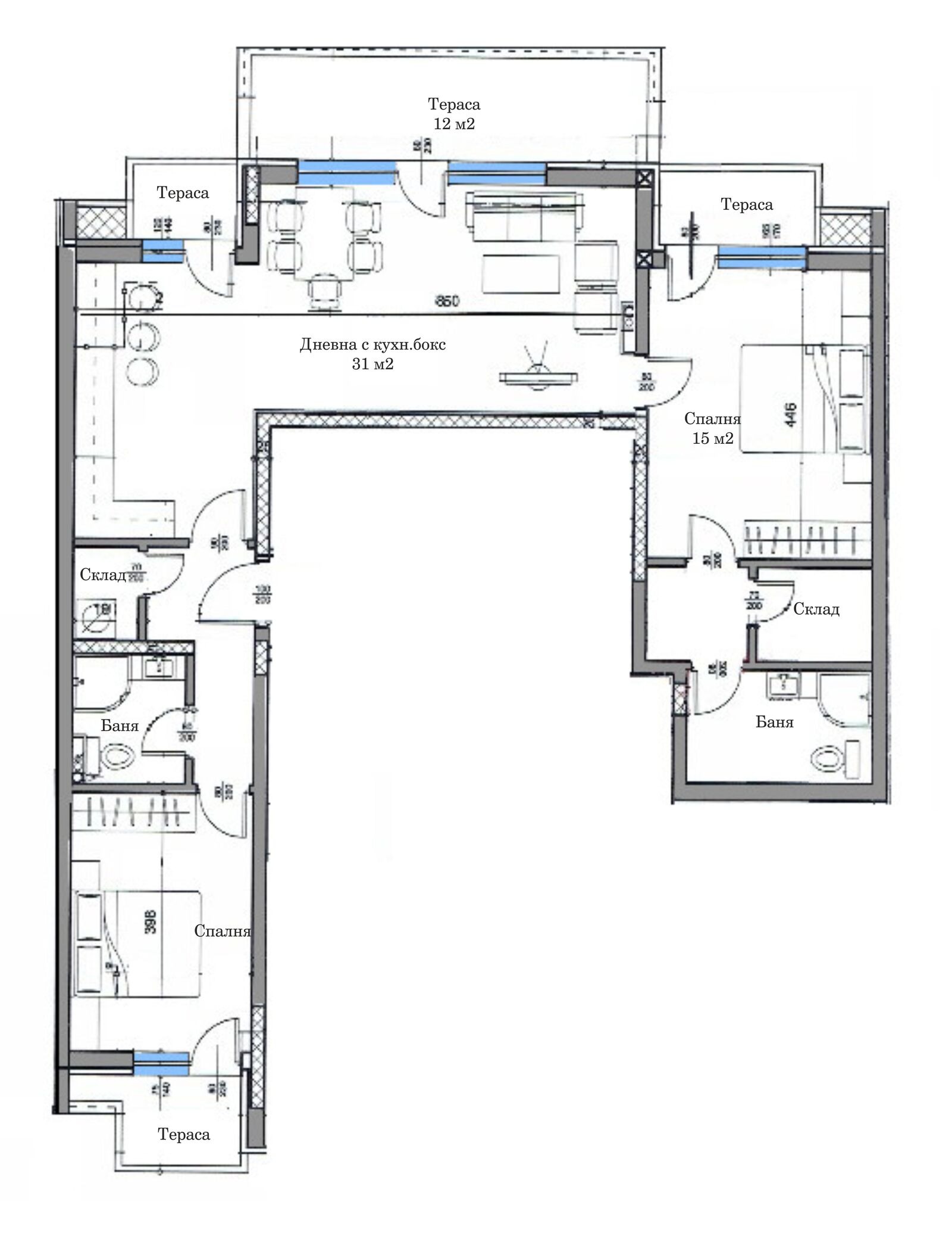 Продава 3-СТАЕН, гр. Пловдив, Център, снимка 2 - Апартаменти - 48099581