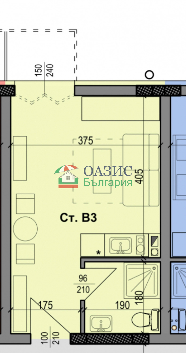 Продава 1-СТАЕН, гр. Несебър, област Бургас, снимка 2 - Апартаменти - 53136937