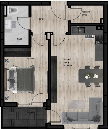 Продава  2-стаен, град Пловдив, Кючук Париж • 83 532 EUR • ID 33449299 — holmes.bg - [1] 