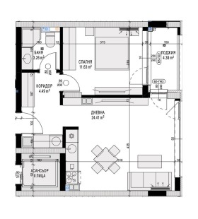 1 slaapkamer Krasno selo, Sofia