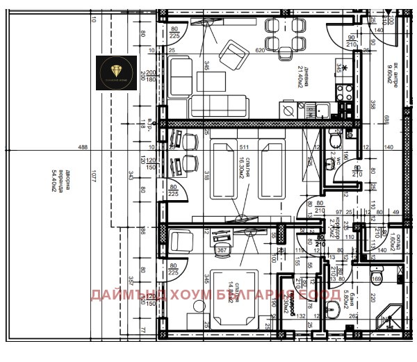 Te koop  2 slaapkamers Plovdiv , Juzjen , 152 m² | 68647028 - afbeelding [2]