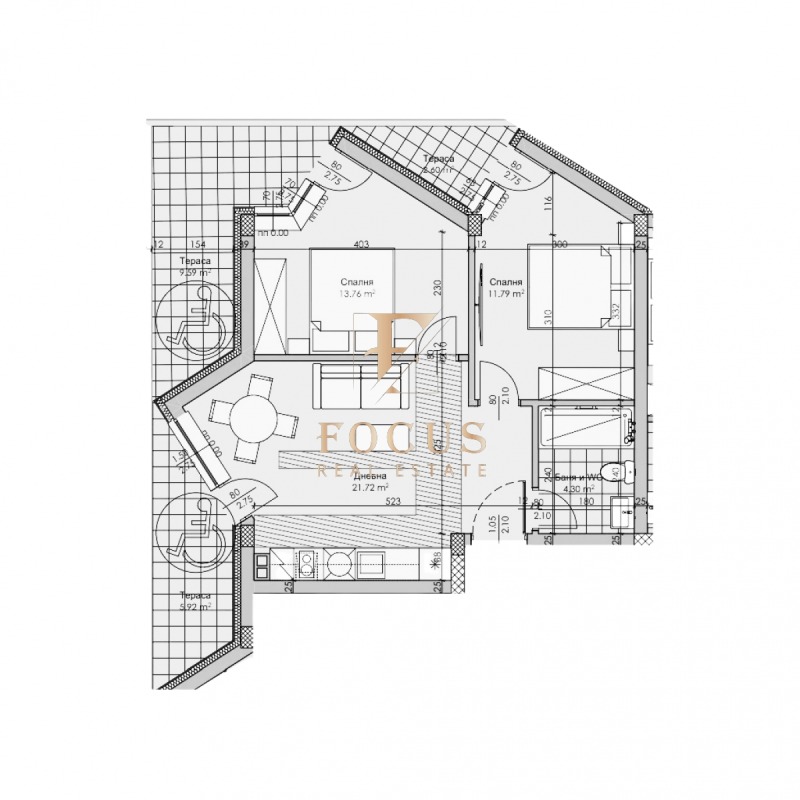 Te koop  2 slaapkamers Plovdiv , Christo Smirnenski , 97 m² | 81155083 - afbeelding [3]