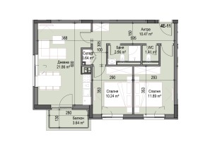 2 chambres Podouyane, Sofia 4