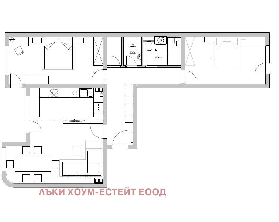Продава 3-СТАЕН, гр. София, Център, снимка 15 - Апартаменти - 53796986