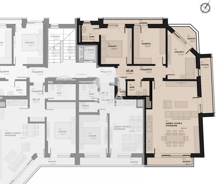 Продаја  3 спаваће собе Софија , Лагера , 135 м2 | 90178834 - слика [4]