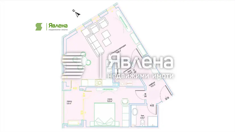 Продава 2-СТАЕН, гр. София, Малинова долина, снимка 11 - Апартаменти - 54865347