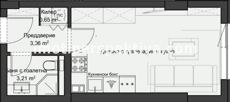 Продава 1-СТАЕН, гр. Пловдив, Кючук Париж
