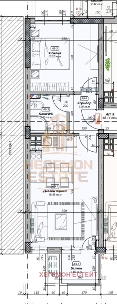 In vendita  1 camera da letto Varna , m-t Pchelina , 58 mq | 39793932 - Immagine [2]