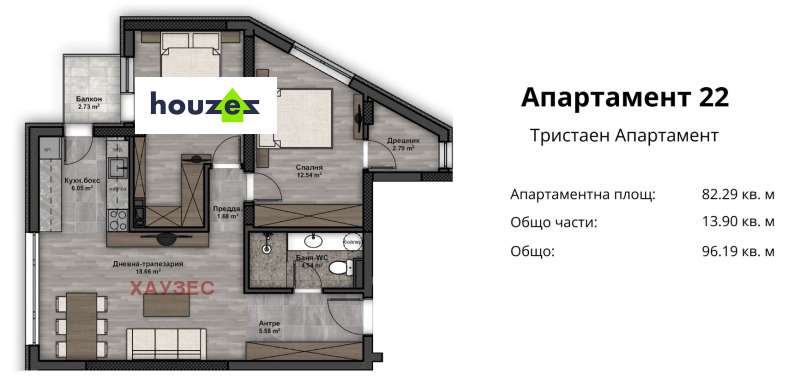 Продава  3-стаен град София , Люлин 4 , 96 кв.м | 70386119 - изображение [13]