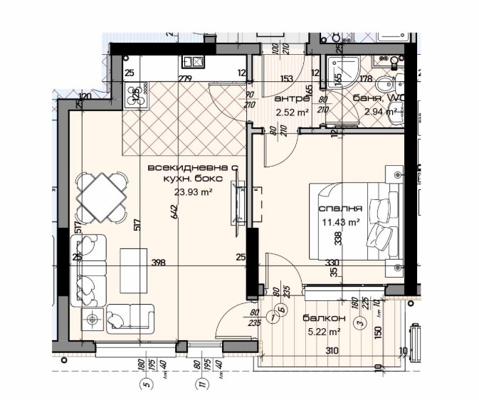 De vânzare  1 dormitor Varna , Mladost 1 , 68 mp | 92566212