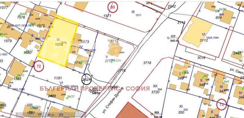 Продава ПАРЦЕЛ в град София, Модерно предградие - 625 кв.м / 198 000 € » 387 254.34 лв., БЪЛГЕРИАН ПРОПЕРТИС - СОФИЯ