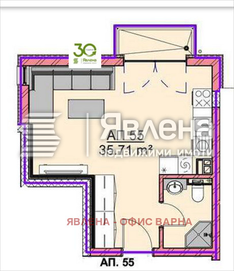 Продава 1-СТАЕН, гр. Варна, Владислав Варненчик 1, снимка 2 - Апартаменти - 52998713