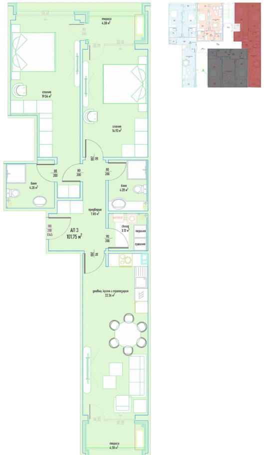 Продава  3-стаен град София , Малинова долина , 124 кв.м | 88919716 - изображение [5]