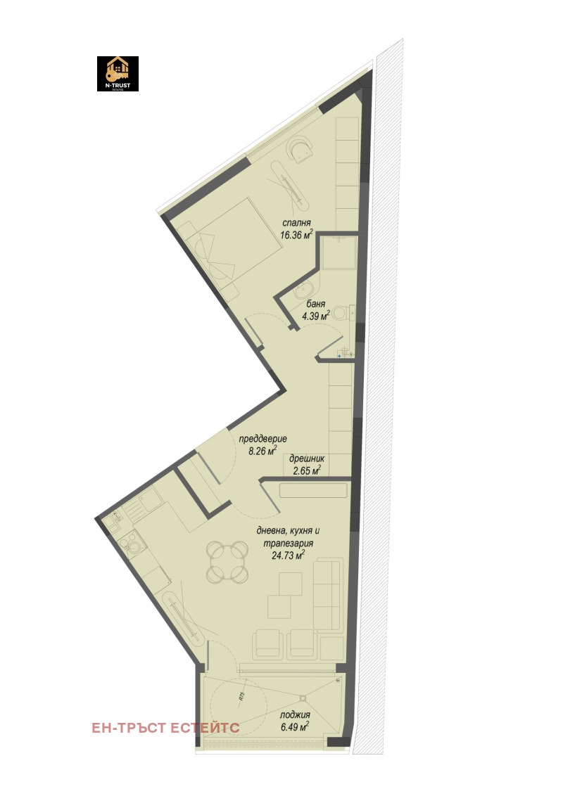 Продава 2-СТАЕН в град София, Малинова долина - 89 кв.м / 178 700 € » 349 506.82 лв., ЕН-ТРЪСТ ЕСТЕЙТС