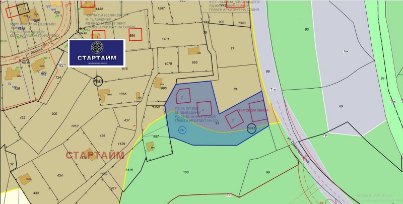 Продава ПАРЦЕЛ в град София, с. Панчарево - 2984 кв.м / 387 920 € » 758 705.57 лв., СТАРТАЙМ