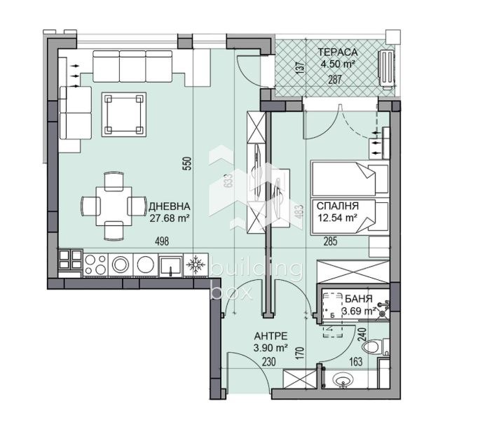 Продава 2-СТАЕН, гр. Пловдив, Гагарин, снимка 2 - Апартаменти - 52975925