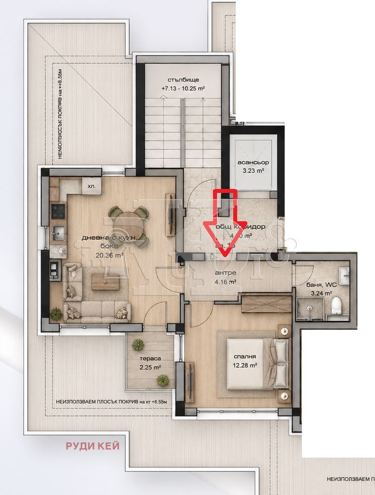 Продава 2-СТАЕН, гр. Варна, Изгрев, снимка 2 - Апартаменти - 54730861