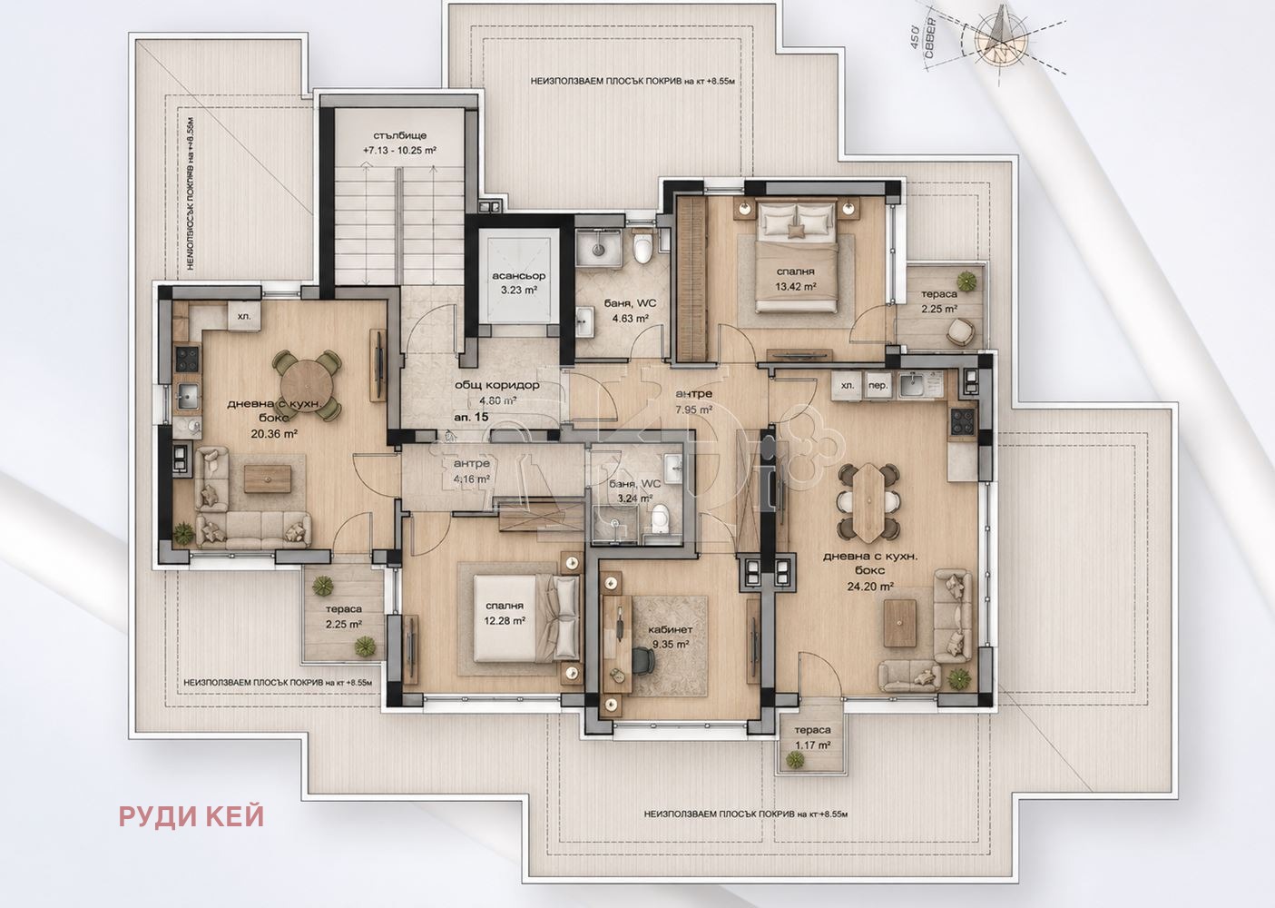 Продава 2-СТАЕН, гр. Варна, Изгрев, снимка 5 - Апартаменти - 54730861
