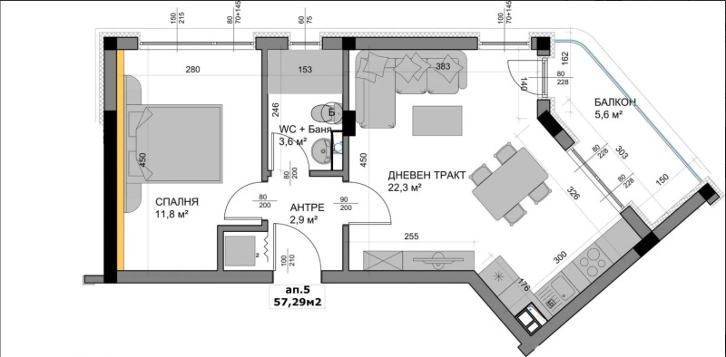 Продава  2-стаен град Варна , Владислав Варненчик 1 , 66 кв.м | 65173381 - изображение [3]