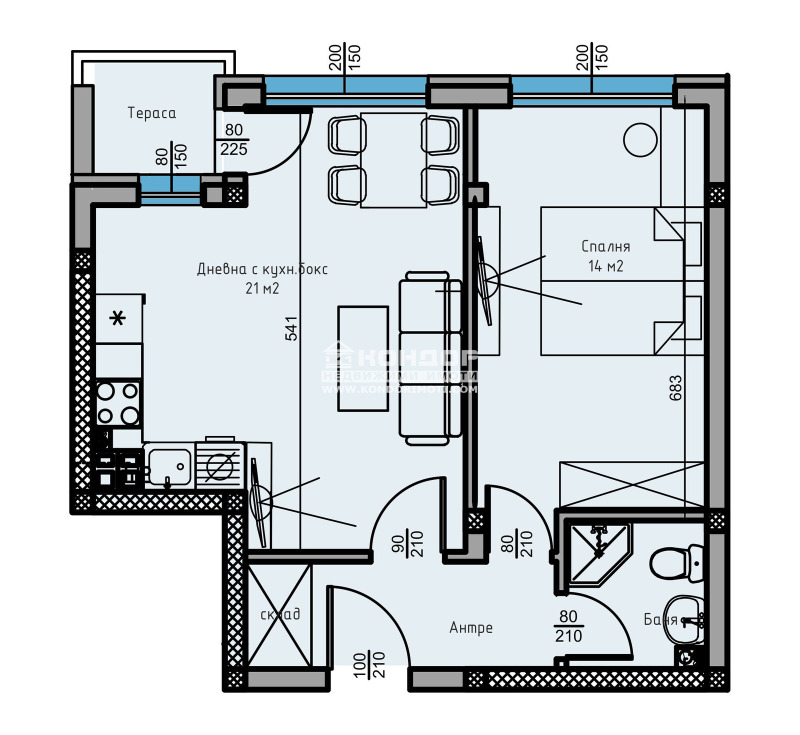 À vendre  1 chambre Plovdiv , Ostromila , 61 m² | 35131128 - image [2]