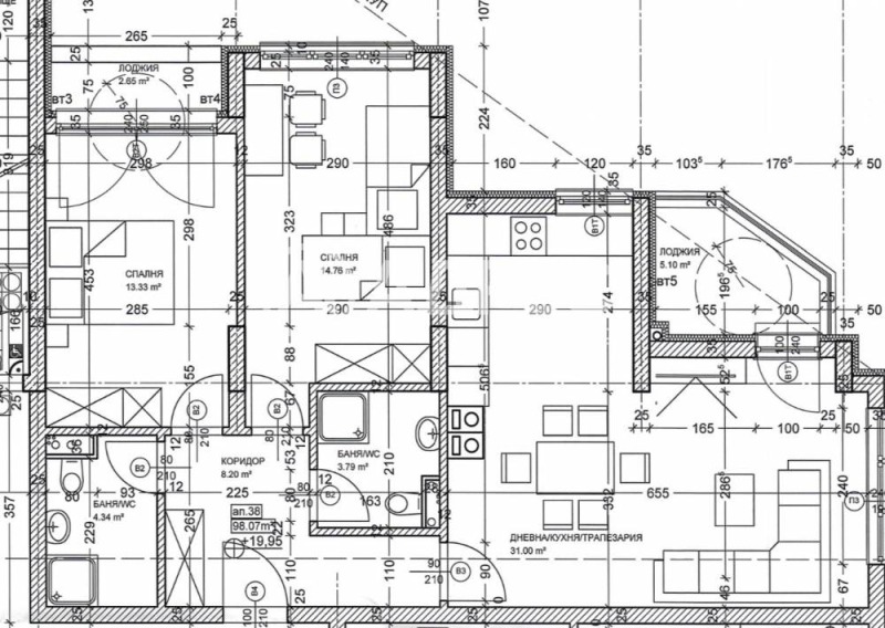 Продава 3-СТАЕН, гр. София, Левски Г, снимка 3 - Апартаменти - 53163198
