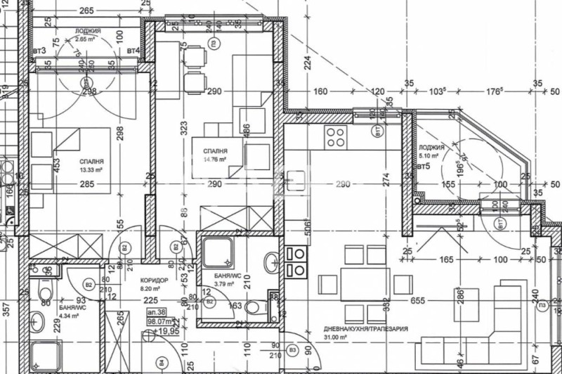 Продава 3-СТАЕН, гр. София, Левски Г