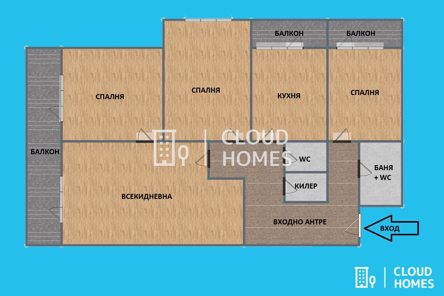 Продава 4-СТАЕН, гр. София, Банишора, снимка 9 - Апартаменти - 56413132