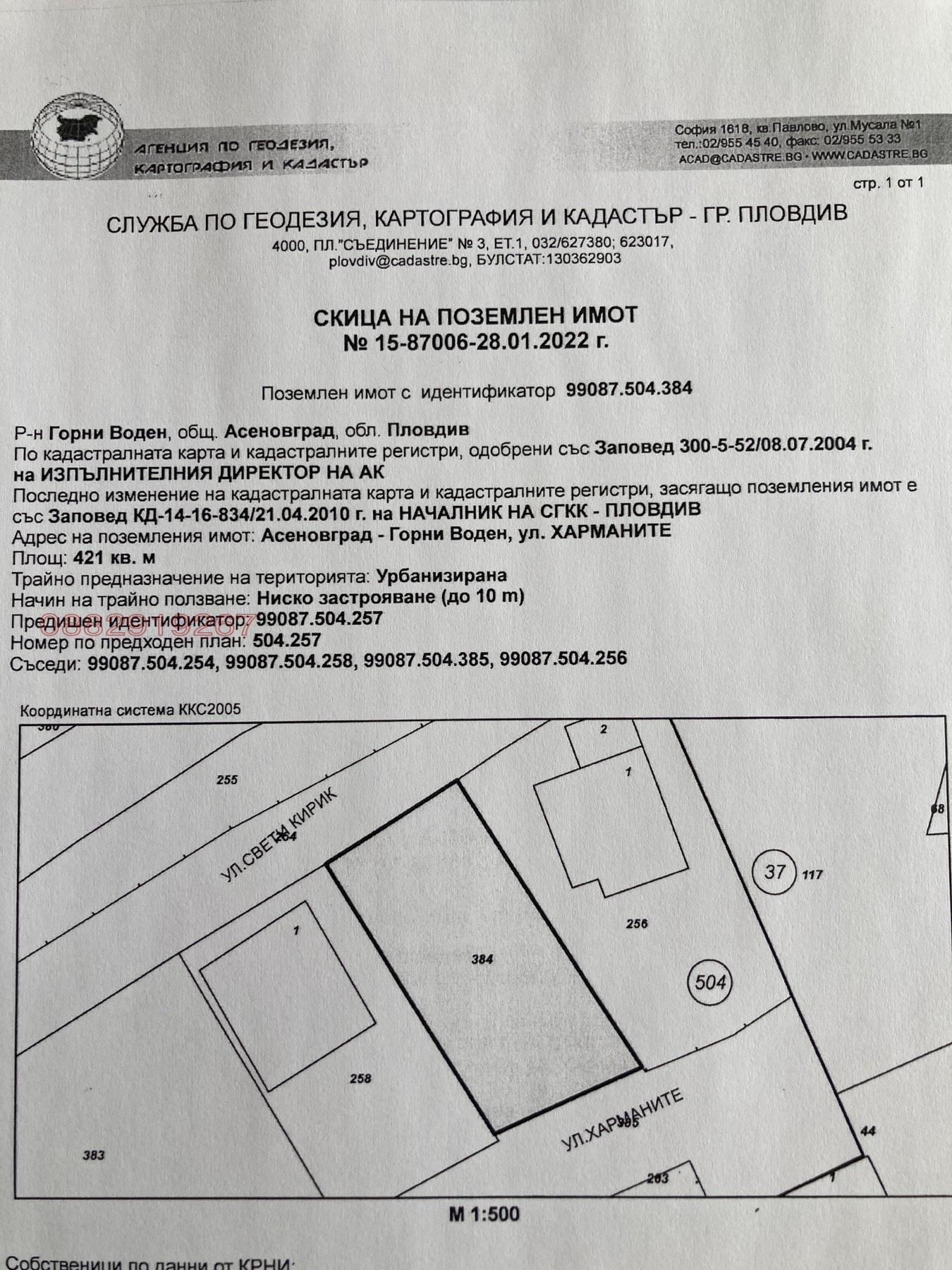 Продава ПАРЦЕЛ, гр. Асеновград, област Пловдив