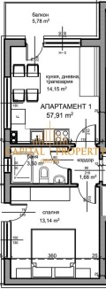 Продава 1-СТАЕН, с. Кранево, област Добрич, снимка 2