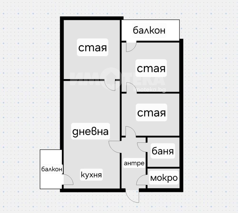 Продава 3-СТАЕН, гр. София, Карпузица, снимка 4 - Апартаменти - 54864964