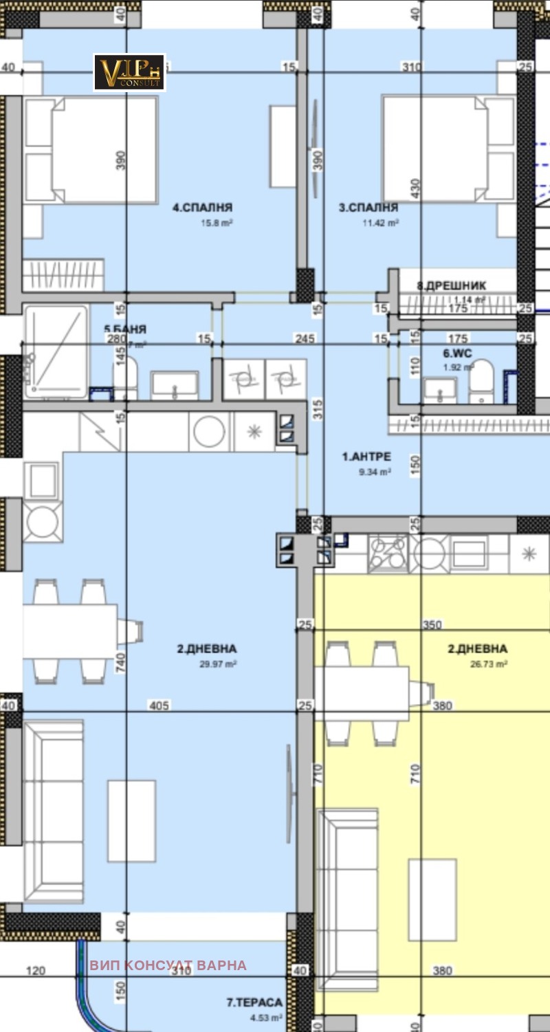 Продава 3-СТАЕН, гр. Варна, Виница, снимка 5 - Апартаменти - 52318892