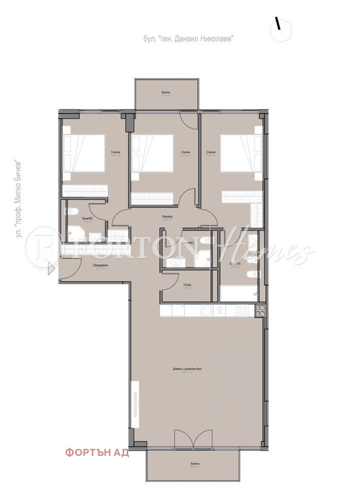 Продава 4-СТАЕН, гр. София, Оборище, снимка 2 - Апартаменти - 54613115