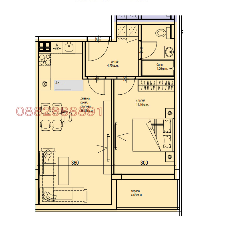 Продава 2-СТАЕН, гр. Пловдив, Кършияка, снимка 2 - Апартаменти - 54426994